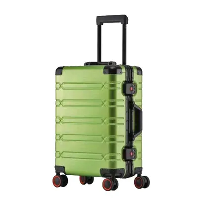 Produktbild von Trolley Aluminium Reisekoffer 77 cm Hell-grün Rollenkoffer bei Bowatex