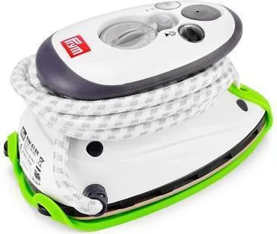 Produktbild von Prym Dampfbügeleisen Mini inkl. BabySnap Reisebügeleisen-Ablage (hellgrün)
