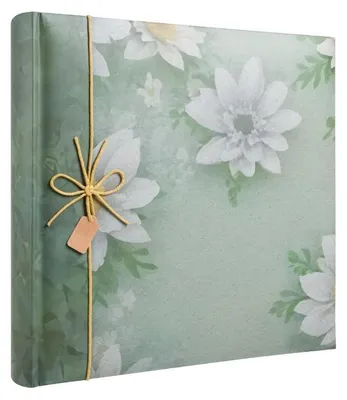 Zdjęcie produktu dla Album tradycyjny na zdjęcia Flora zielony 32x32 cm 100 stron białe karty