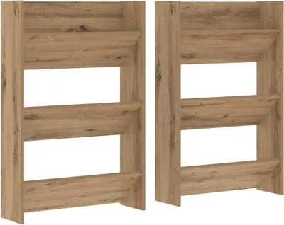 Obrázek produktu pro vidaXL Skříňka na boty, 2 ks, dub Artisan, 60 x 18 x 90 cm, dřevotřísková deska