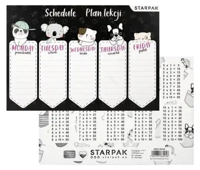 Produktbild von Unterrichtsplan mit Minisy-Multiplikationstafeln (25 Stück) – STARPAK