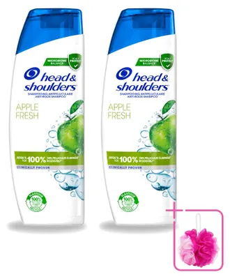 Productafbeelding van 2 x Head & Shoulders Anti-roos shampoo, appelgeur, 285 ml - voordeelverpakking - 2 stuks