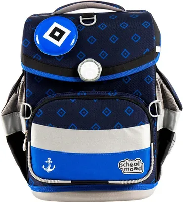 Produktbild von School Mood Fußball Schulranzen für Jungen 1. Klasse Hamburger SV Schultasche im Set 10-teilig mit großer Schultüte 85 cm