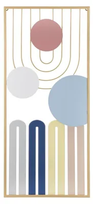 Imagen del producto de Panel de pared Mauro Ferretti, "Colourful", 37 x 2 x 84 cm, multicolor