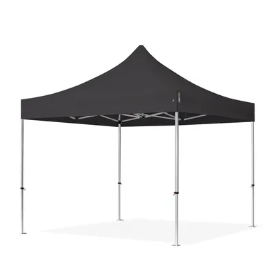 Produktbild von TOOLPORT 3x3m Aluminium Faltpavillon, ohne Seitenteile, schwarz