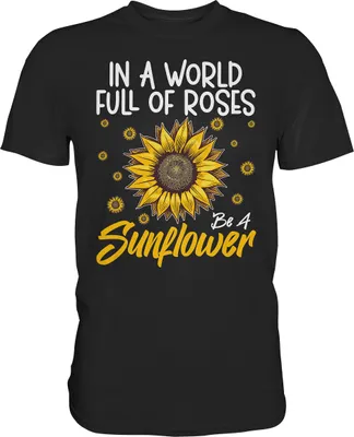 Produktbild von Sonnenblumen Motivation T-Shirt Lustiges Garten Geschenk Gärtner – Black / S
