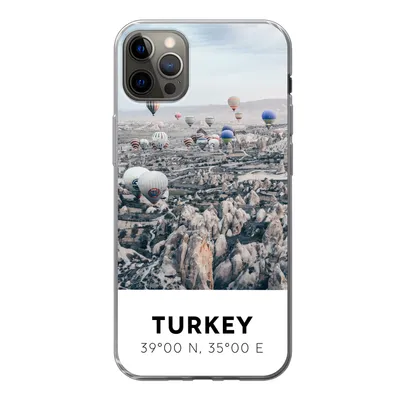 Produktbild von MuchoWow® Handyhülle Schutzhülle Hülle für iPhone 13 Pro Max Türkei - Felsen - Luftballons Silikon Softcase Handy Hülle - Mobiltelefon