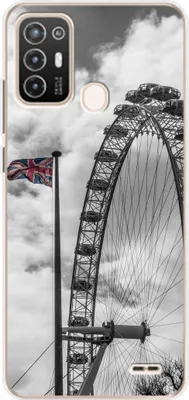 Produktbild von König Design Hülle kompatibel mit ZTE Blade A52 Kunststoff Soft Handyhülle - Handy Case London Riesenrad