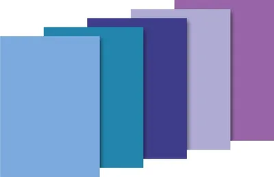 Produktbild von Seidenpapier 50x70cm 20g/qm blau / 5 Farben VE=5x10 Bögen