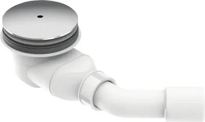 Produktbild von veporit Duschablauf für Dusche 90 mm H: 80 mm Ablauf waagerecht chrom