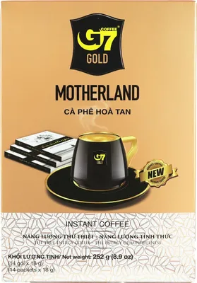 Produktbild von Trung Nguyen Legend Instantkaffee G7 3in1 Gold Motherland 252g (14 x 18g)