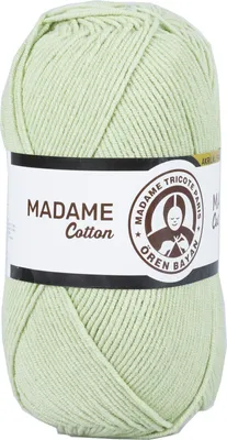 Produktbild von Madame Tricote Paris Madame Baumwolle 019 Light Green Strickgarn