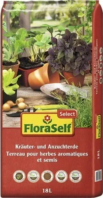 Produktbild von Kräuter und Anzuchterde FloraSelf Select 18 L