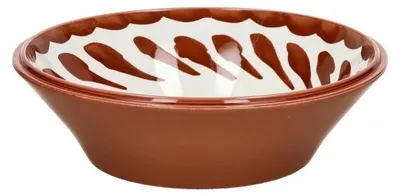 Productafbeelding van Pomax Amuse saladeschaal, porselein, bruin, Ø 25 x H 7 cm
