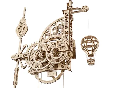 Obrázok produktu pre 3D puzzle, Aero Clock, Ugears, drevo, 320 dielov