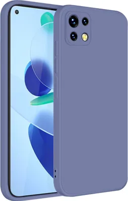 Produktbild von Xiaomi Mi 11 Lite Hülle, LaimTop Slim Liquid Silikon Gel Gummi Schutzhülle für Xiaomi Mi 11 Lite Grau
