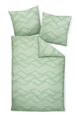 Zdjęcie produktu dla Janine Mako-Satin Pościel 155X220,80x80 2 części J. D. 87082-06-512 zielona