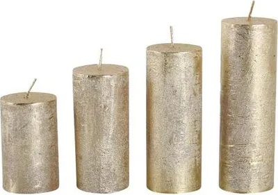 Produktbild von Adventskerzen 4Tlg., Gold