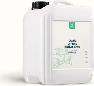 Produktbild von eco:fy Cabrio Verdeck Imprägnierung Imprägniermittel Versiegelung Schutz wasserabweisendes Spray für Stoffdach Transparent Lösemittelfrei PFC-frei