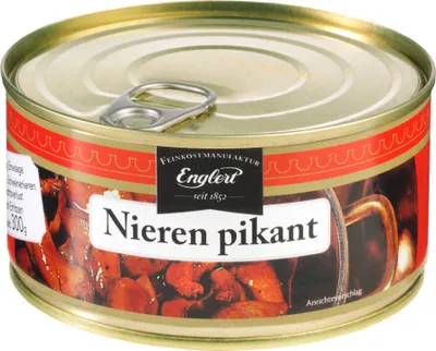 Produktbild von Nieren in kräftiger Sauce in Dose