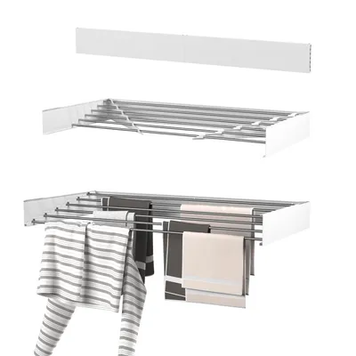 Produktbild von Wasophoogte® Wäscheständer Ausziehbar, wäscheständer wand, 6m Trockenlänge, Klappbarr Waschetrockner 100cm, Weiß