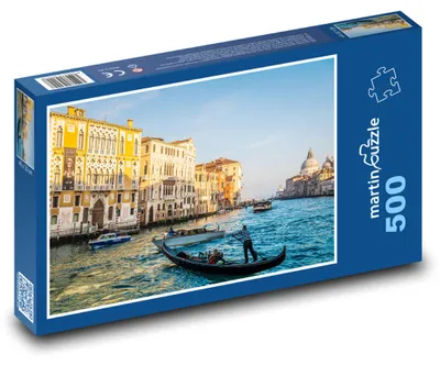 Zdjęcie produktu dla Puzzle 500 Wenecja na łodziach - martinpuzzle