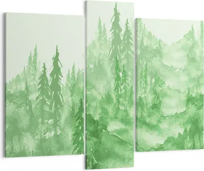 Produktbild von Bild auf Leinwand - Leinwandbild - Wald Baum Natur - 95x80cm - Wand Bild - Wanddeko - Wandbilder - Leinwanddruck - Bilder - Kunstdruck - Wanddekoration - Leinwand bilder - Wandkunst - CB95x80-4046