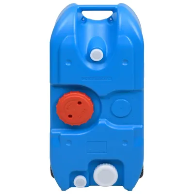 Immagine prodotto di vidaXL Serbatoio d'acqua da campeggio con ruote 40 L Blu