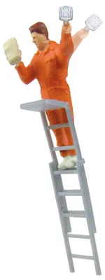 Produktbild von Viessmann 1517 - H0 Plakatkleber auf Leiter, bewegt - Neu