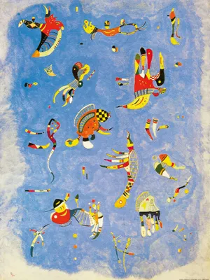 Obrázek produktu pro Wassily Kandinsky Art Print Picture - Sky Blue, 1940 (80 x 60 cm)
