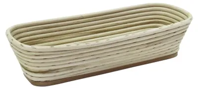 Zdjęcie produktu dla Forma do chleba / koszyk do wyrastania, długa  320 x 130 mm – drewniane dno