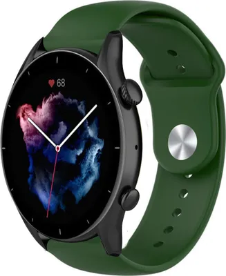 Produktbild von Strap-it Amazfit GTR 3 (Pro) Sportarmband (Armeegrün)