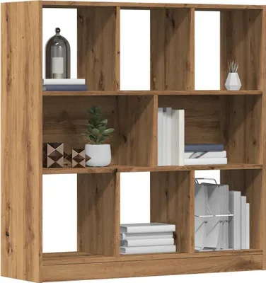 Image de Maison Exclusive - Bibliothèque Chêne Artisan 97,5x29,5x100 cm Matériau dérivé du bois
