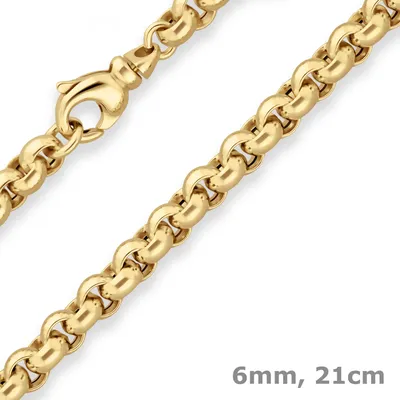 6mm-Armband-Erbskette-hohl-aus-585-Gelbgold-21cm