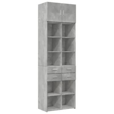 Produktbild von Hochschrank Betongrau 70x42,5x225 cm Holzwerkstoff