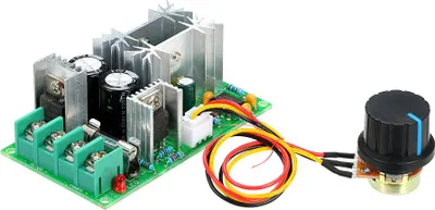 Obrázok produktu pre DC 12V 24V 36V 48V 20A Regulátor otáčok motora PWM Regulátor otáčok 0 ~ 100% nastaviteľný