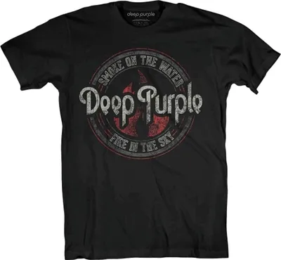 Produktbild von Deep Purple Smoke Circle Black S T-Shirt