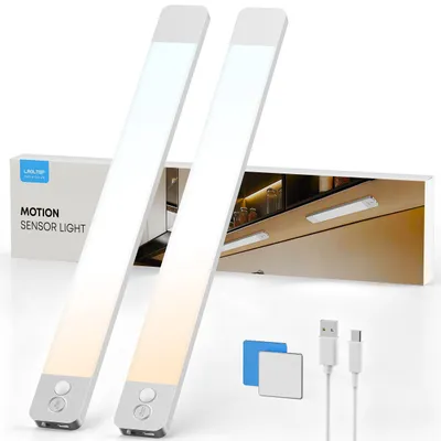 LED-Unterbauleuchte 40 cm, dimmbar, Bewegungsmelder, 2 Stück
