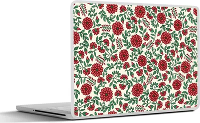 Produktbild von MuchoWow® Laptop Aufkleber Sticker Cover Blumen - Pflanzen - Boho - Design. 30x22 cm - Laptop-Sticker