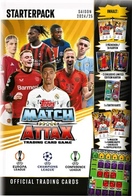 Produktbild von Topps Starter Pack Match Attax Ucl 24-25 Sammelkarten Durchsichtig  Durchsichtig One Size