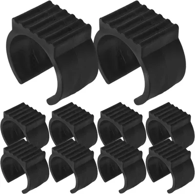 Produktbild von U-förmige Kunststoffgleiter, 20 Stück, 38-42 mm, rutschfest, für Hangmattenständer