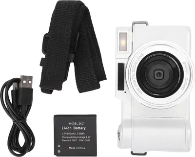 Produktbild von 5K-Digitalkamera, 64 MP, 18-facher Zoom, 3-Zoll-Klappbildschirm, WiFi Beauty mit LED-Fülllicht für Selfies, Reisen, Weiß
