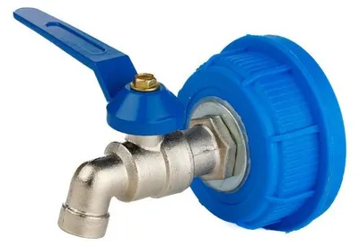 Productafbeelding van Functionele deksel met metalen kraan voor jerrycans, drinkflessen en IBC-containers, 1/2" diameter 61 mm — Carmotion
