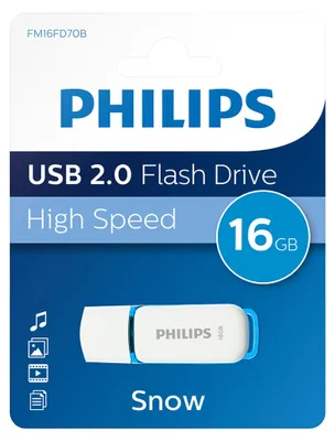 Produktbild von Philips USB-Stick 16 GB USB 2.0 Snow Edition Leserate bis 21 MB/s
