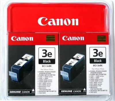Immagine prodotto di Canon BCI-3EBK, 2-pack cartuccia d'inchiostro 2 pz Originale Nero