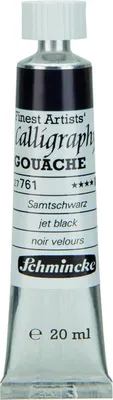Produktbild von Schmincke 20ml Calligraphy Gouache Samtschwarz Gouache 27 761 007