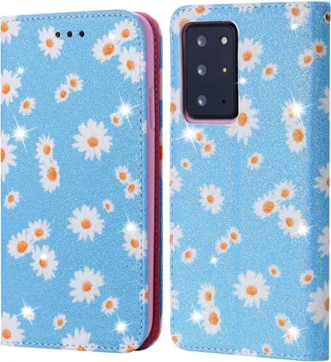 Produktbild von König Design Hülle kompatibel mit Samsung Galaxy Note 20 Ultra Kunstleder Handyhülle - Handy Case Blau