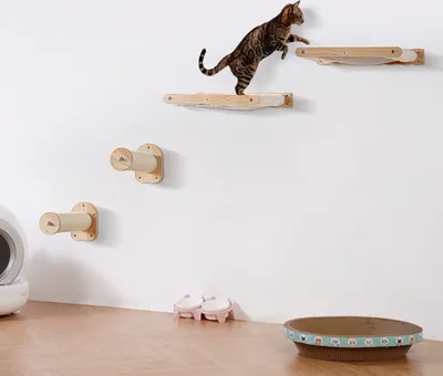 Produktbild von VEVOR Wandmontierter Katzenständer Katzenliege Katzenbett Katzenregal Wandmontage