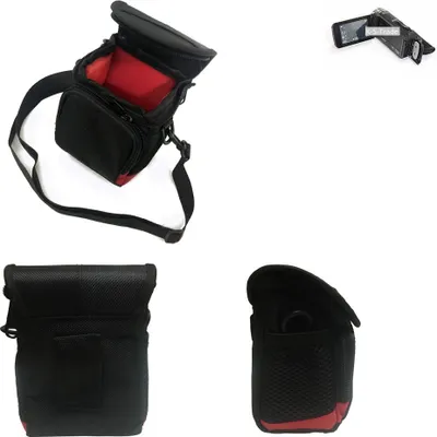 Produktbild von K-S-Trade Kameratasche Fototasche Umhängetasche Schultertasche Zubehör Tasche Schutz Hülle kompatibel mit JVC GZ-R 315 BE mit Zusatzfach und