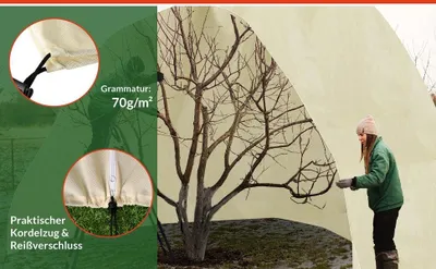 Obrázok produktu pre Vrece na ochranu rastlín, béžové, 200x240cm, ochrana proti mrazu